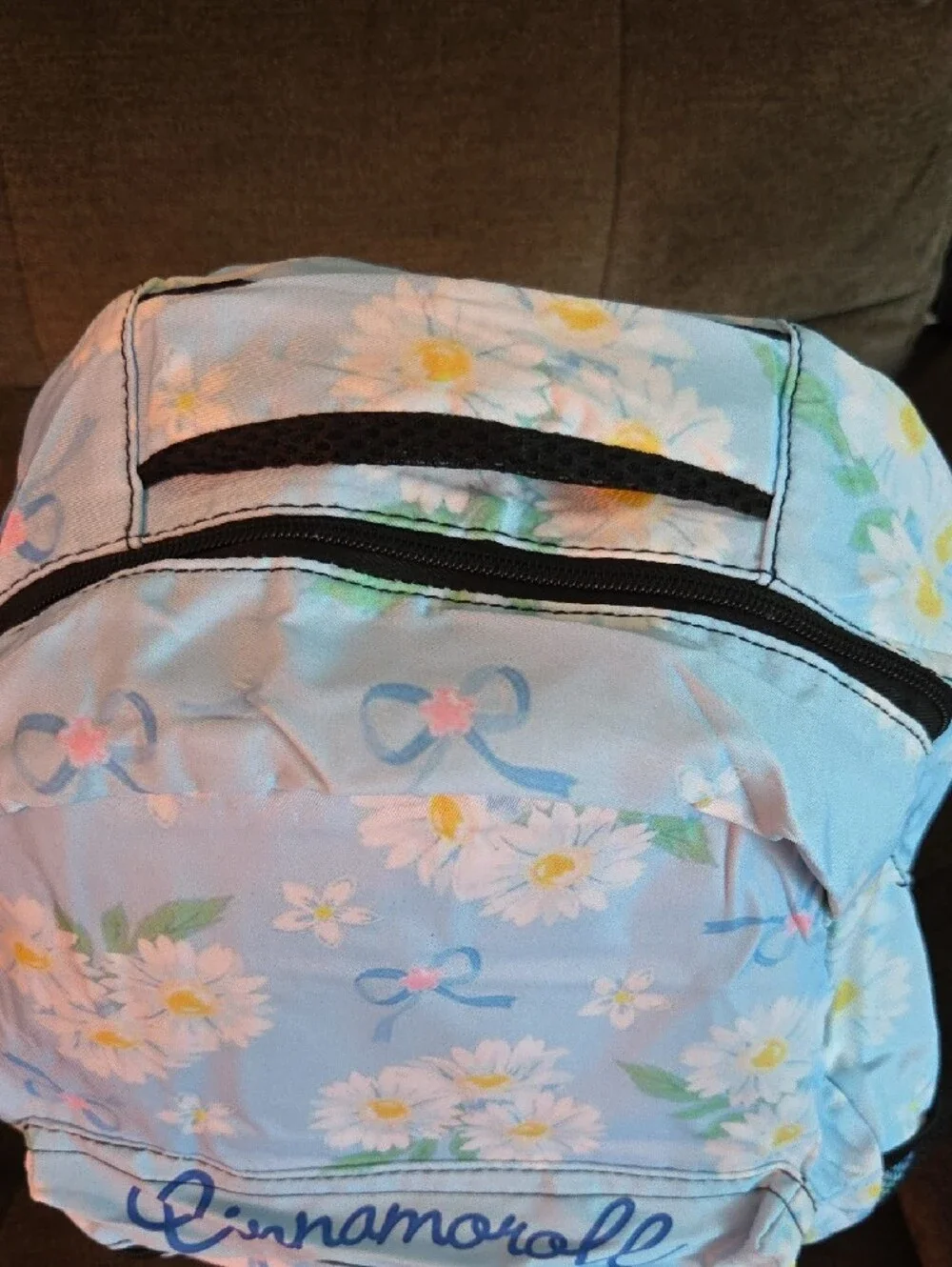 Kids Light Blue Floral Backpack